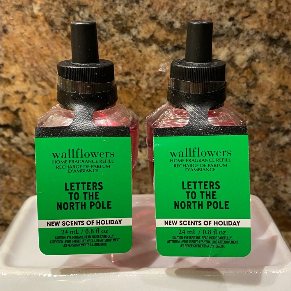 Set of 2 “LETTERS TO THE NORTH POLE” B&BW Wallflowers Home Fragrance Refills NWT